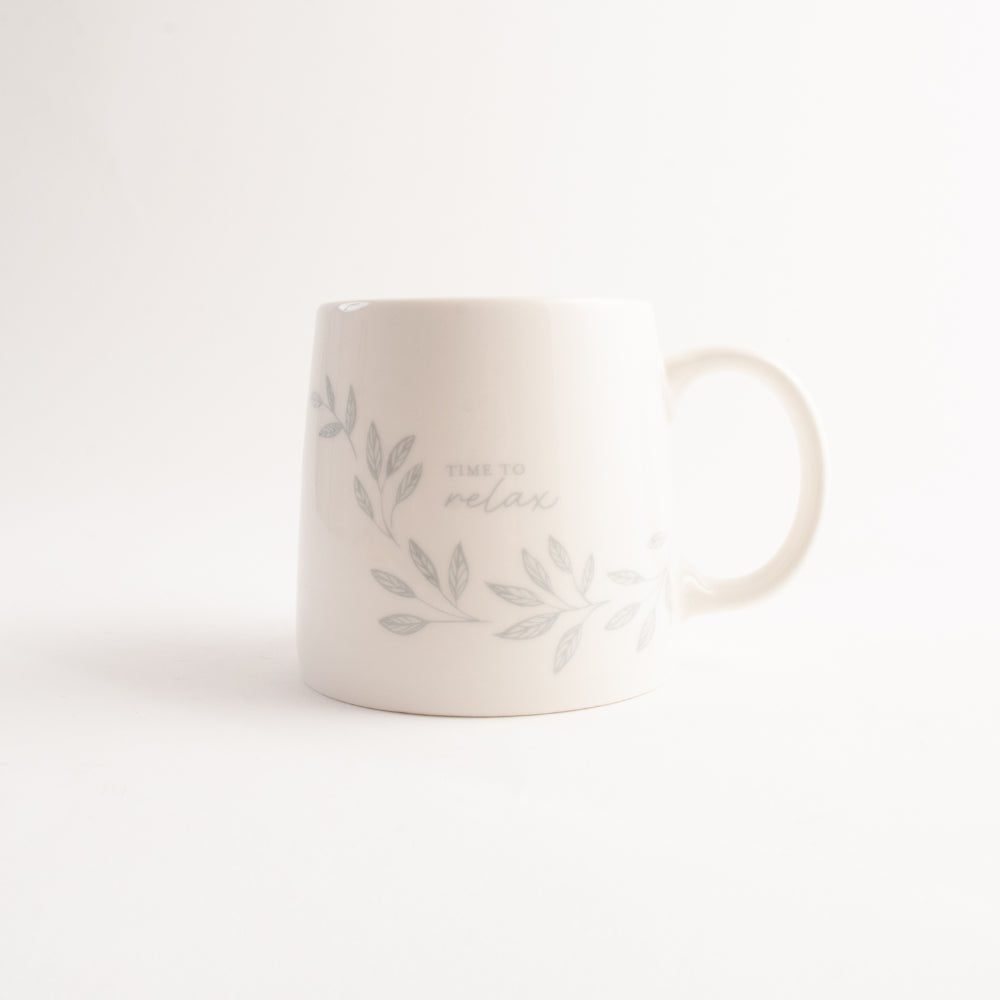 Ceramic Mug - LINEAR LEAVES